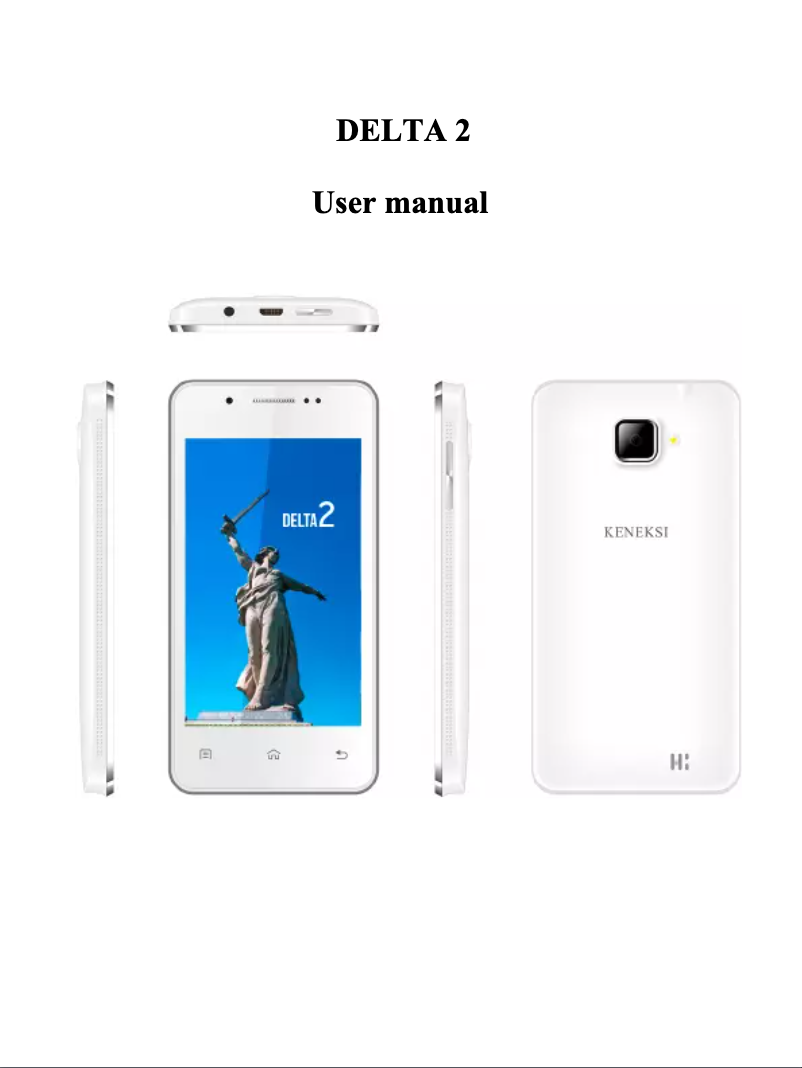 Page 1 of the manual User Manual Keneksi Delta 2