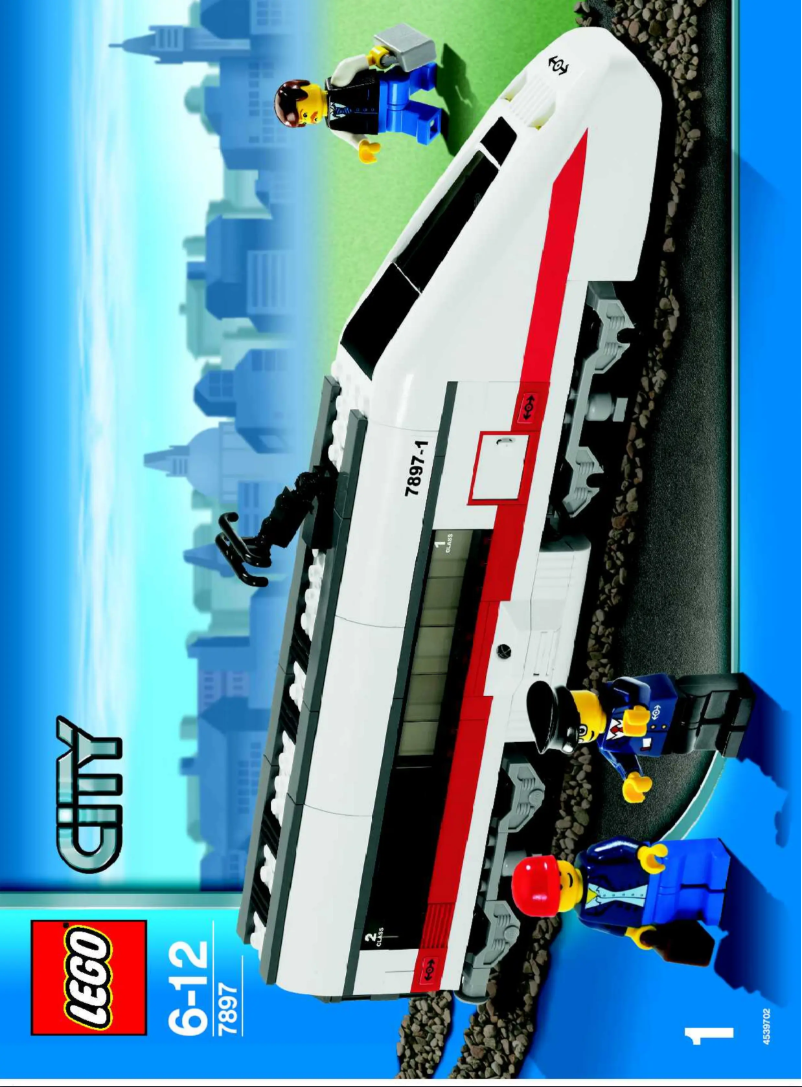 Page n°1 - Consignes visuelles Lego City Trains 7895