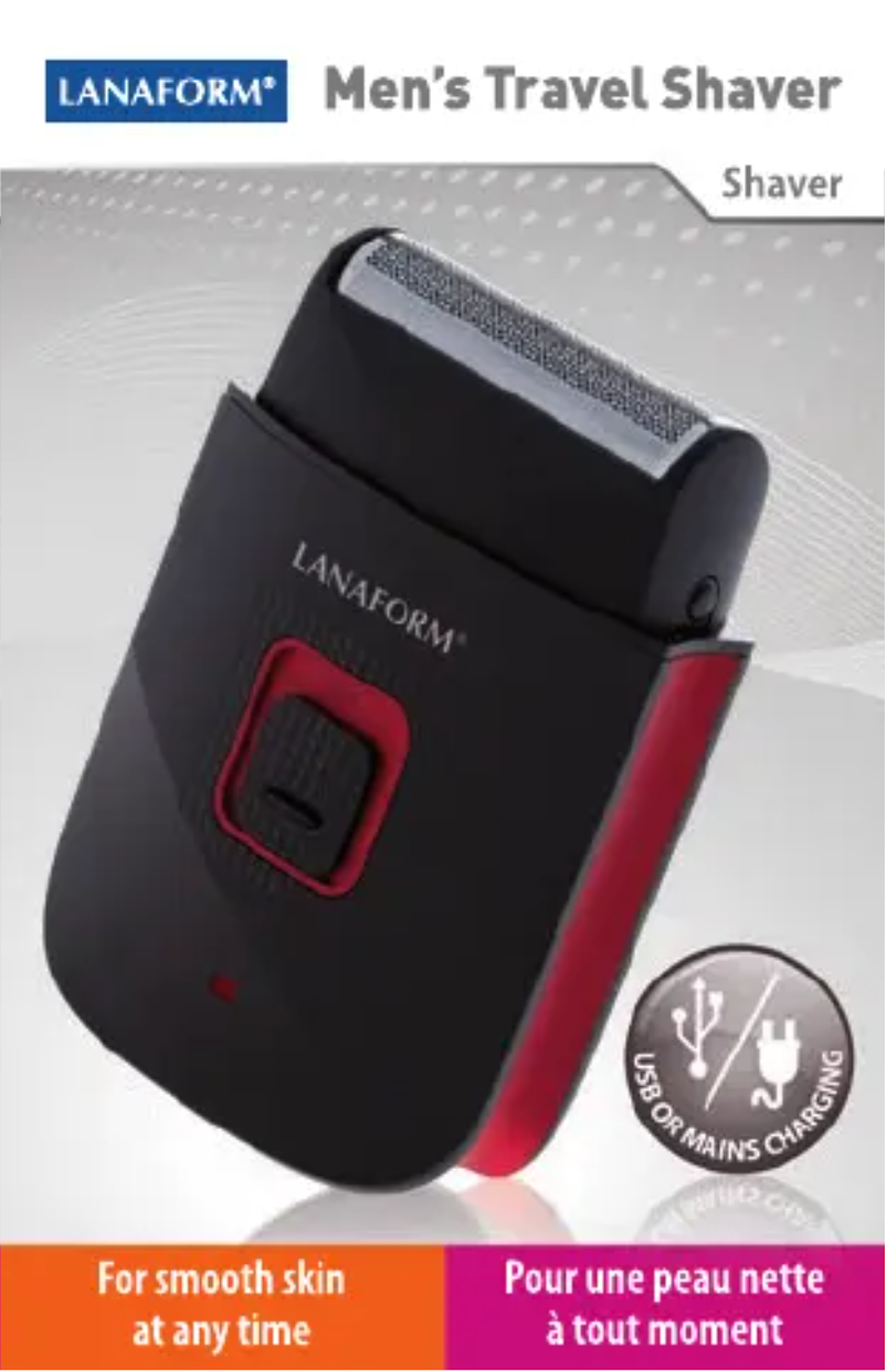Página 1 del manual Manual de usuario Lanaform Men's Travel Shaver