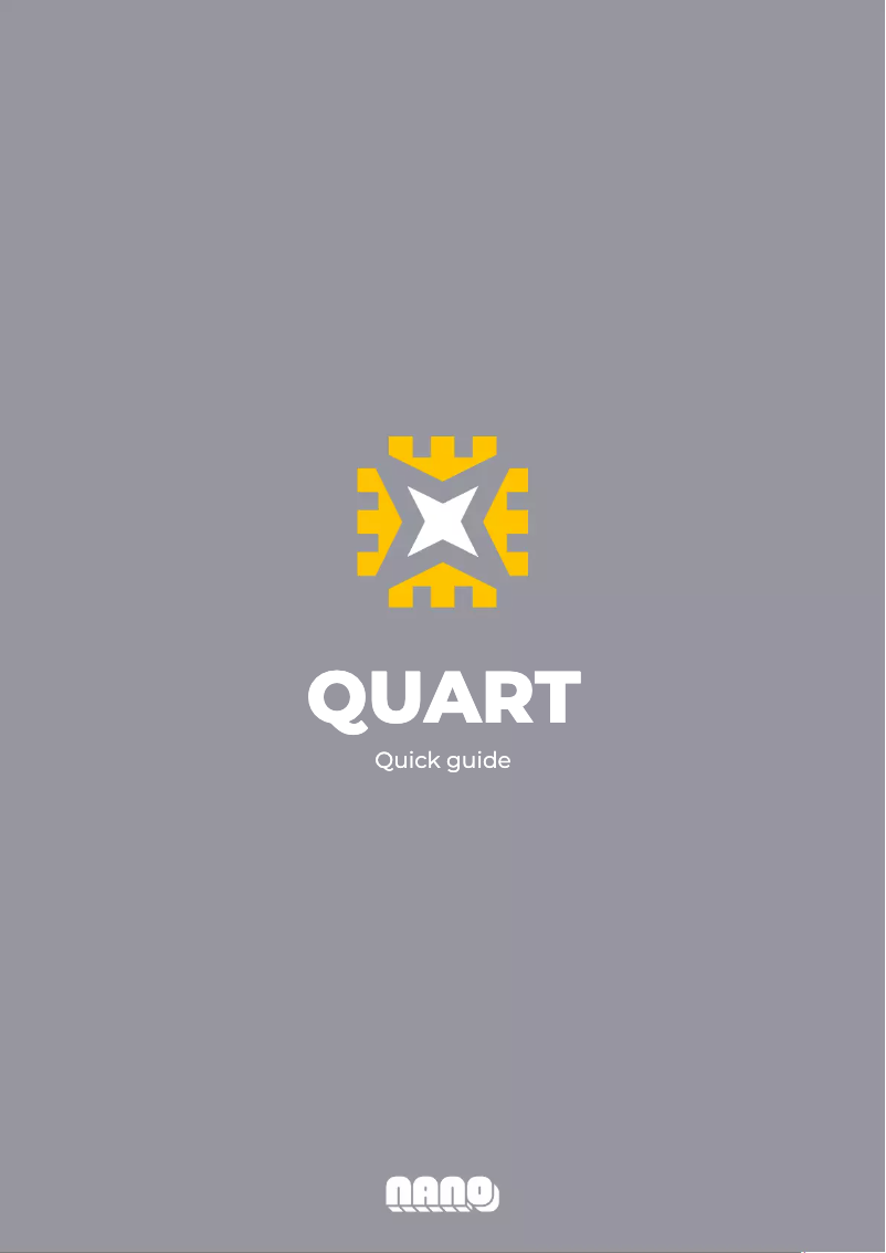 Page n°1 - Manuel utilisateur NANO Modules QUART