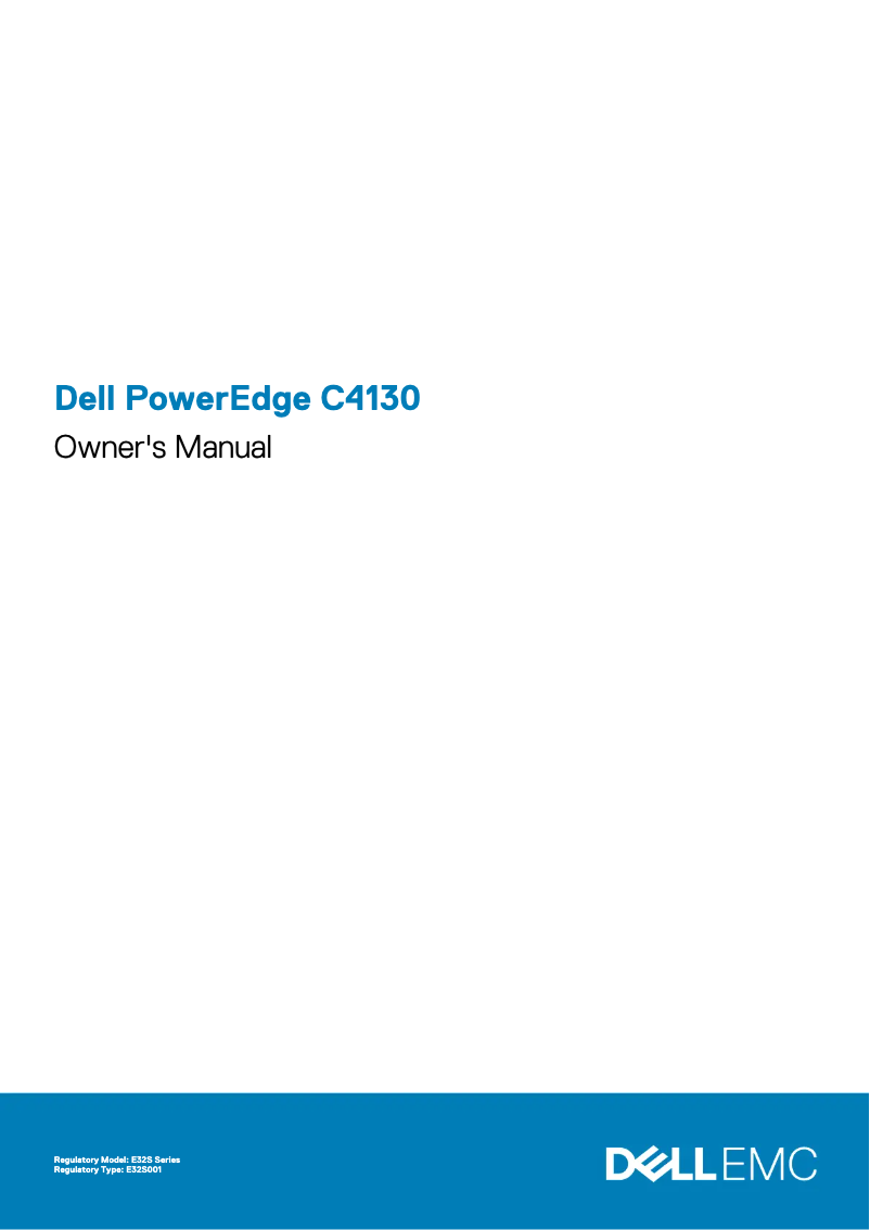 Image de la première page du manuel de l'appareil PowerEdge C4130