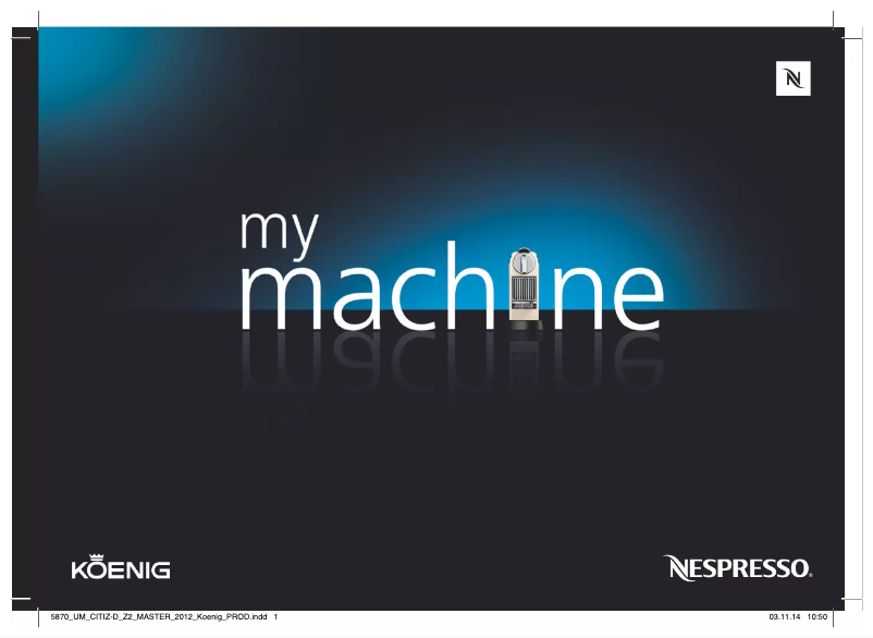 Page n°1 - Manuel utilisateur Koenig K 175