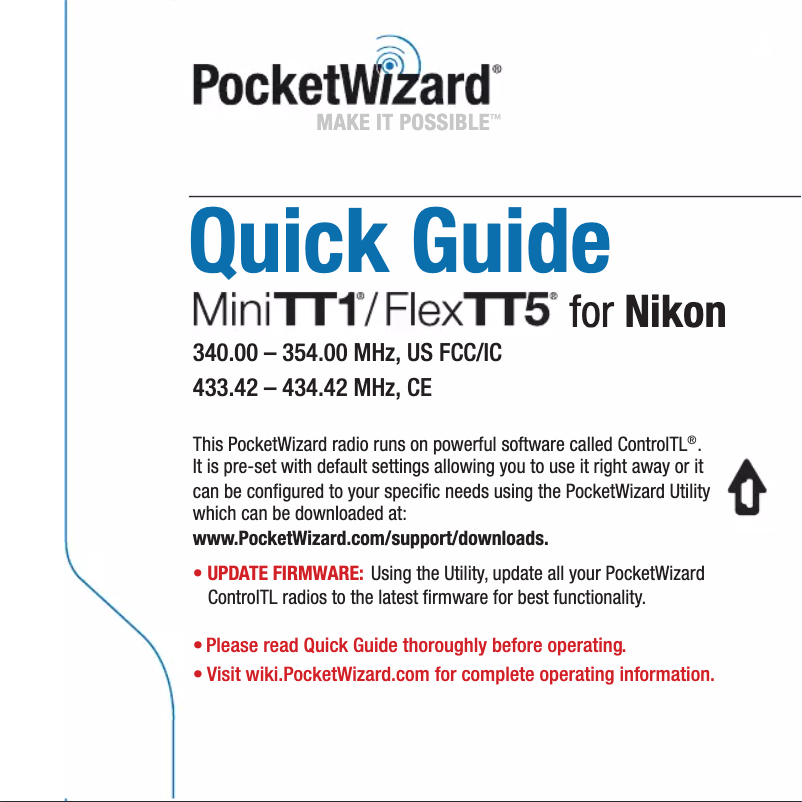 Image de la première page du manuel de l'appareil FlexTT5