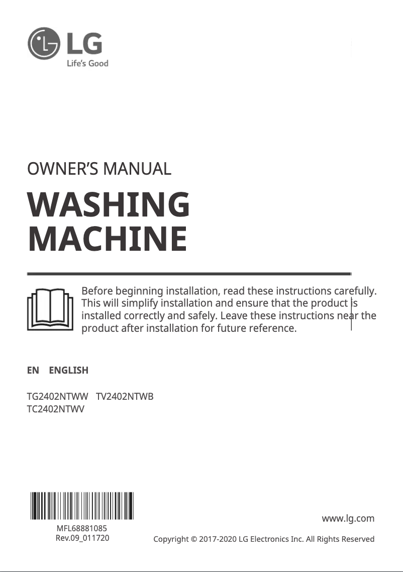 Image de la première page du manuel de l'appareil TV2402NTWB