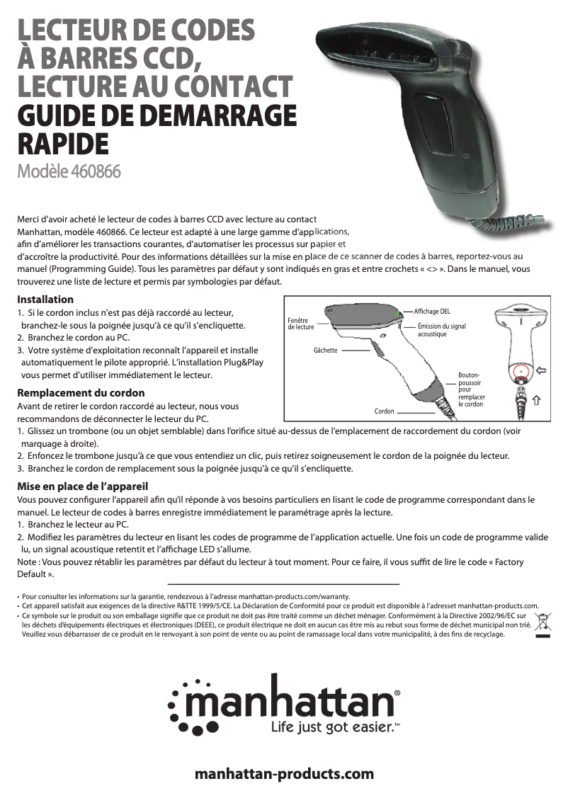 Page n°1 - Manuel utilisateur Manhattan 460866