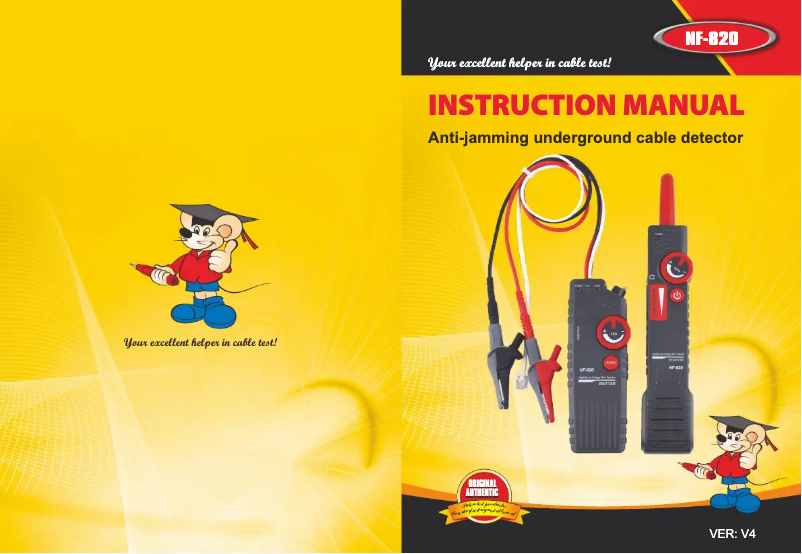 Page 1 de la notice Manuel utilisateur Noyafa NF-820