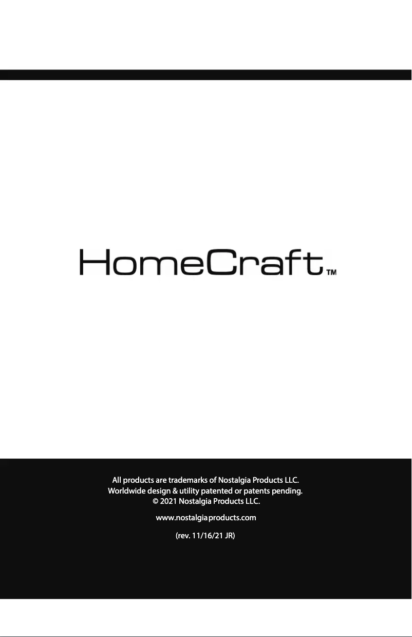 Página 1 del manual Manual de usuario HomeCraft HCPO12BK