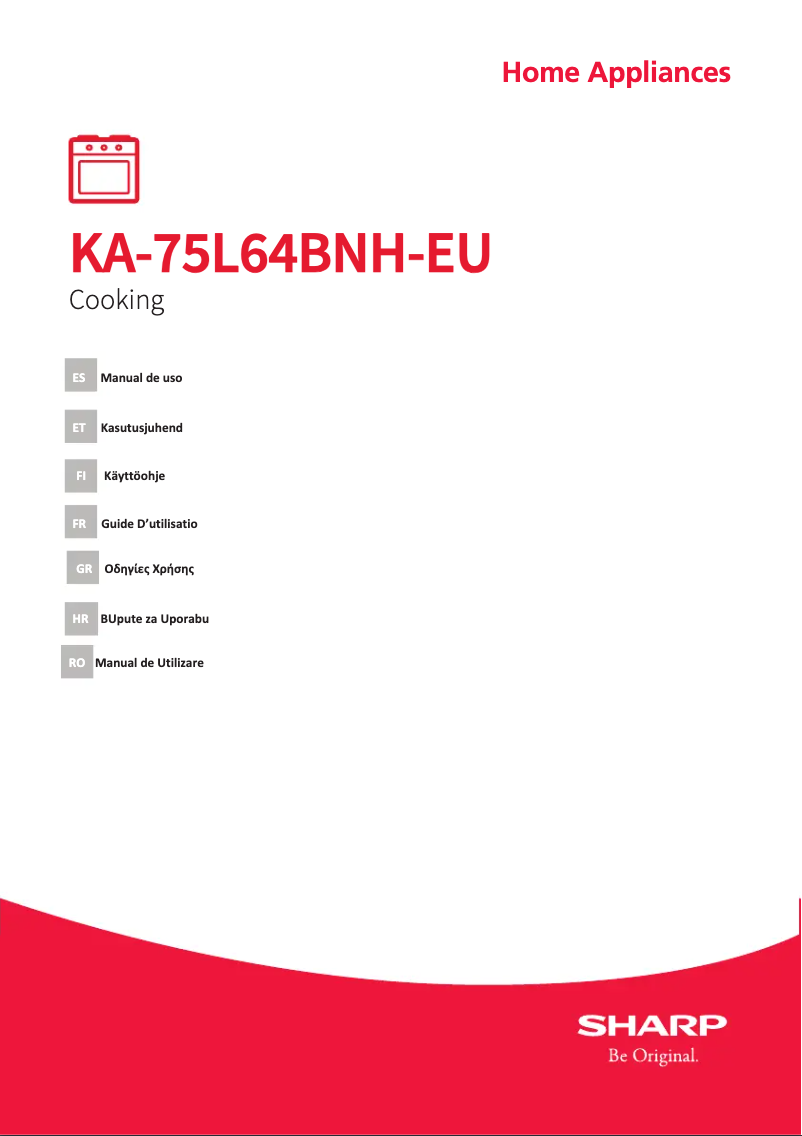 Page 1 de la notice Manuel utilisateur Sharp KA-75L64BNH-EU