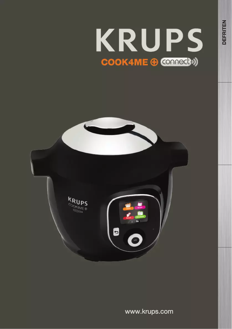 Page 1 de la notice Manuel utilisateur Krups Cook4Me+ Connect