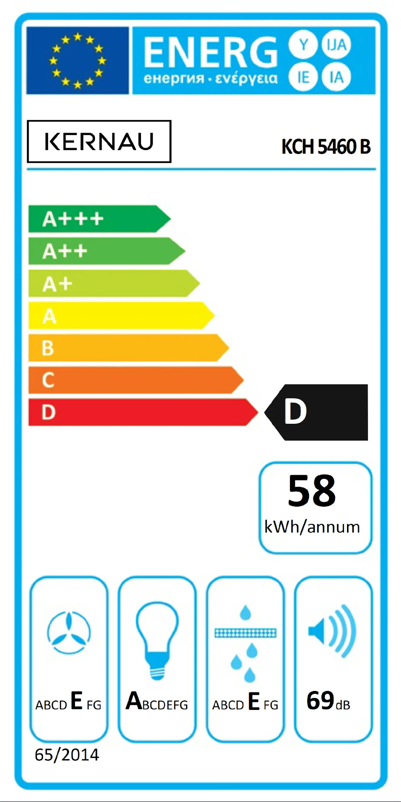 Page n°1 - Label énergétique Kernau KCH 5460 B