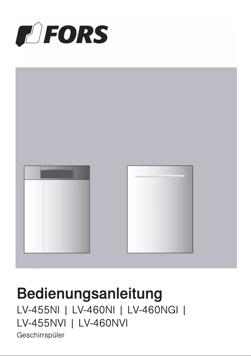 Page 1 de la notice Manuel utilisateur Fors LV 455 Ni W