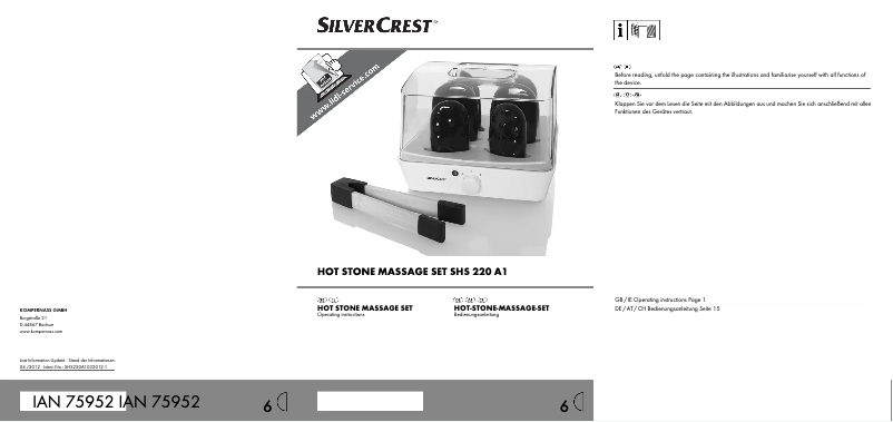 Image de la première page du manuel de l'appareil SHS 220 A1