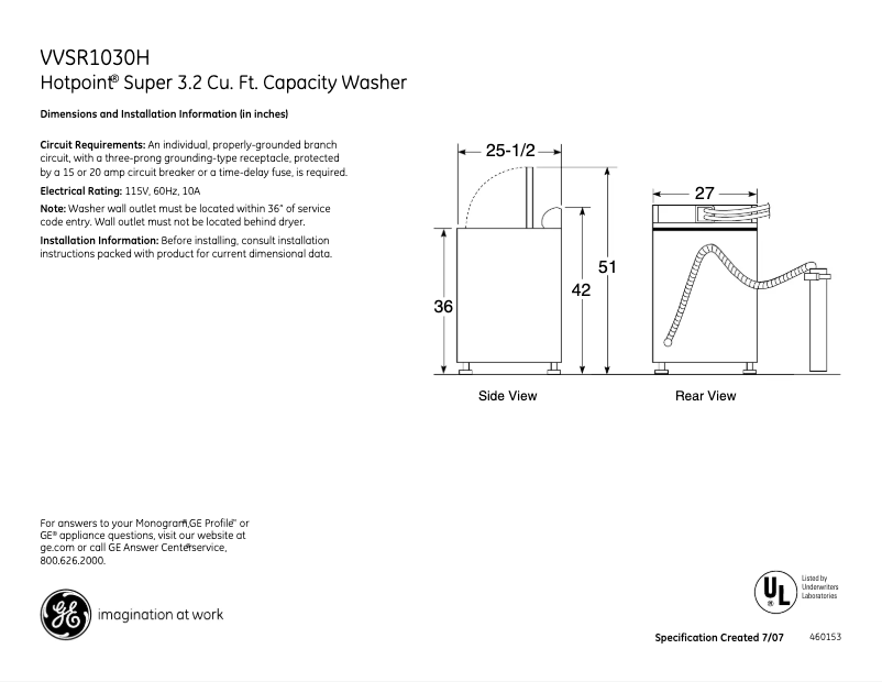 Image de la première page du manuel de l'appareil VVSR1030HWO