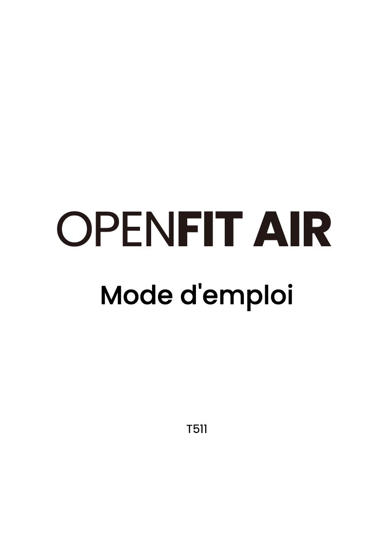 Page n°1 - Manuel utilisateur Shokz OpenFit Air