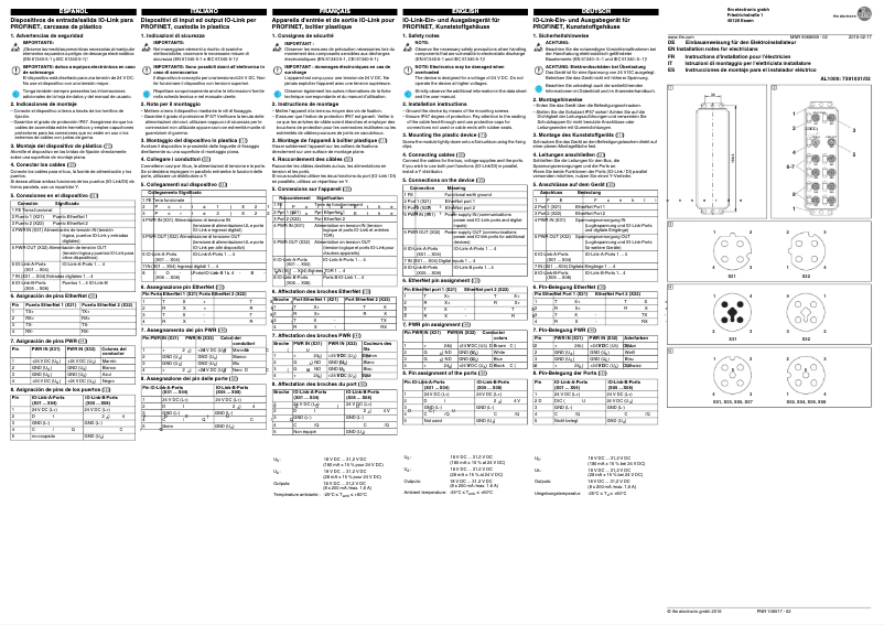Image de la première page du manuel de l'appareil AL1000