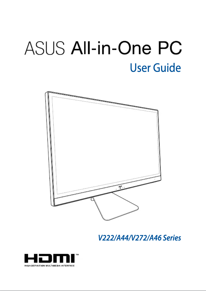 Page 1 de la notice Manuel utilisateur Asus All-in-One V272UNK-BA098T