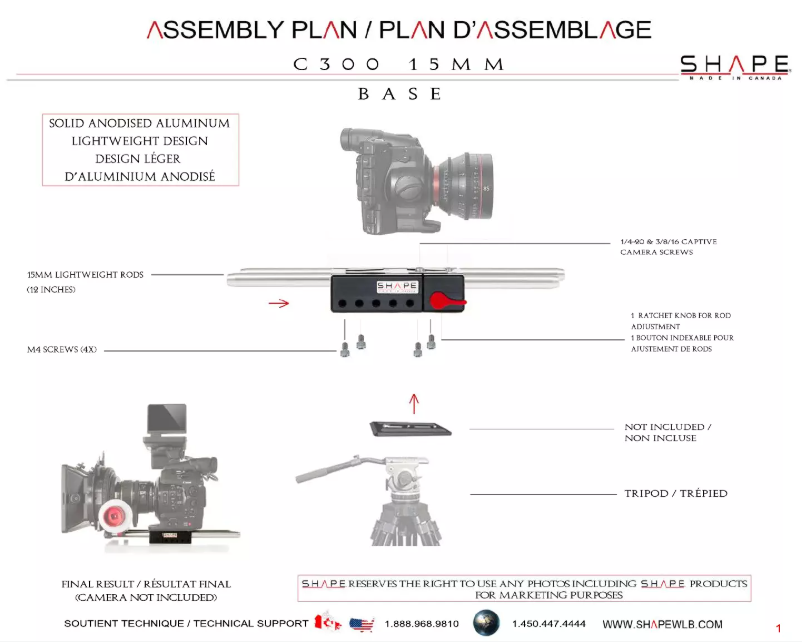 Página 1 del manual Manual de usuario Shape B15C300