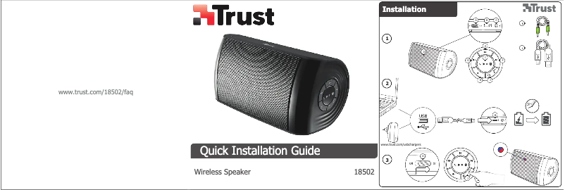 Page n°1 - Manuel utilisateur Trust Portable Boombox 18502