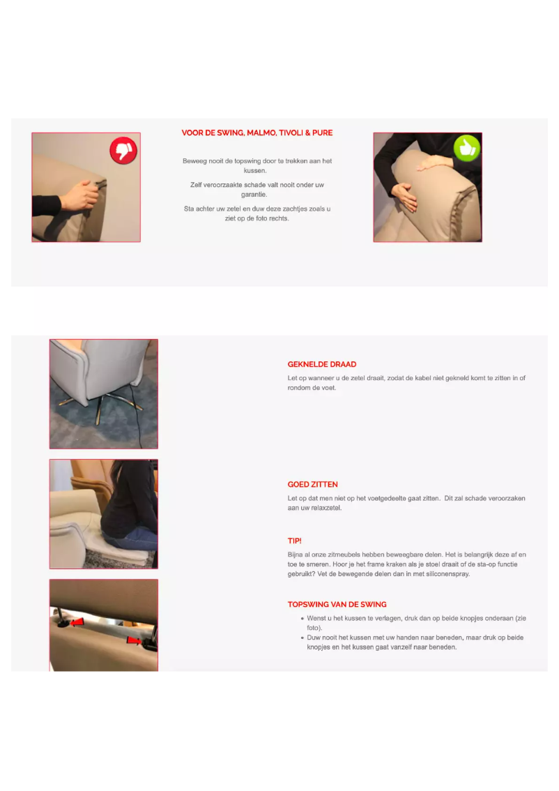 Page 1 de la notice Manuel utilisateur Swiss Relax Tivoli