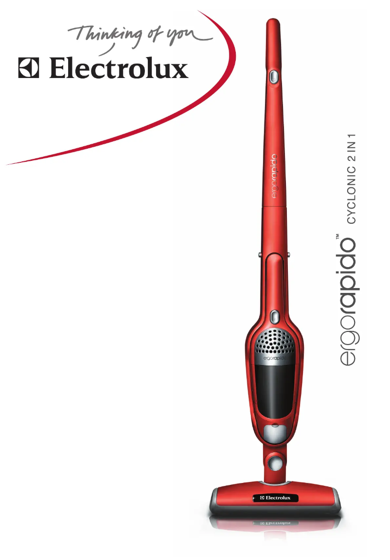 Page 1 de la notice Manuel utilisateur Electrolux ErgoRapido ZB271GF