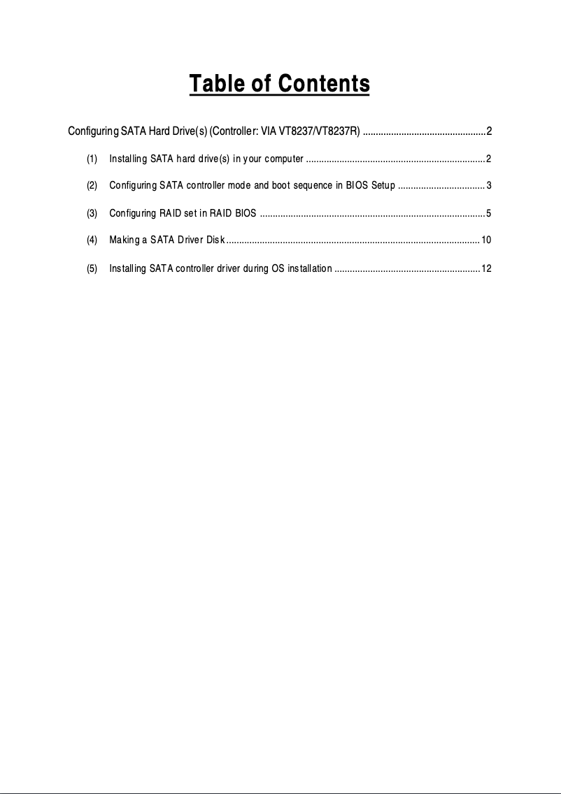 Image de la première page du manuel de l'appareil GA-K8VT890