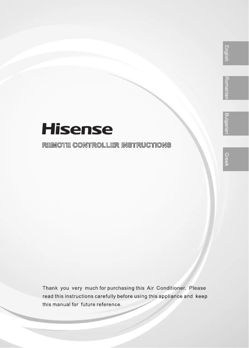 Page n°1 - Manuel utilisateur Hisense ADT40UX4RCL8
