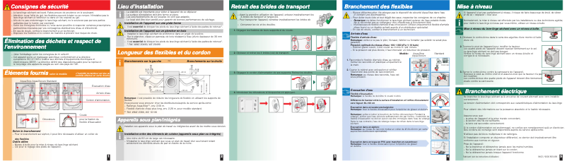 Page 1 de la notice Guide d'installation Bosch WVH28360FF