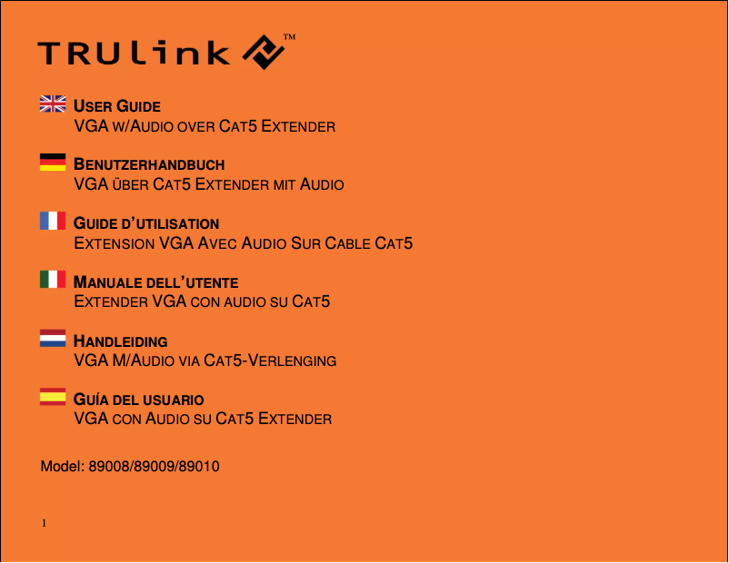 Image de la première page du manuel de l'appareil 89010