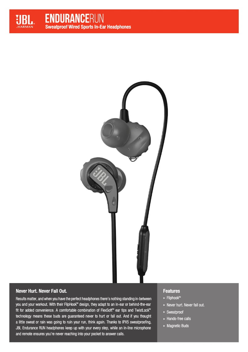 Image de la première page du manuel de l'appareil Endurance Run