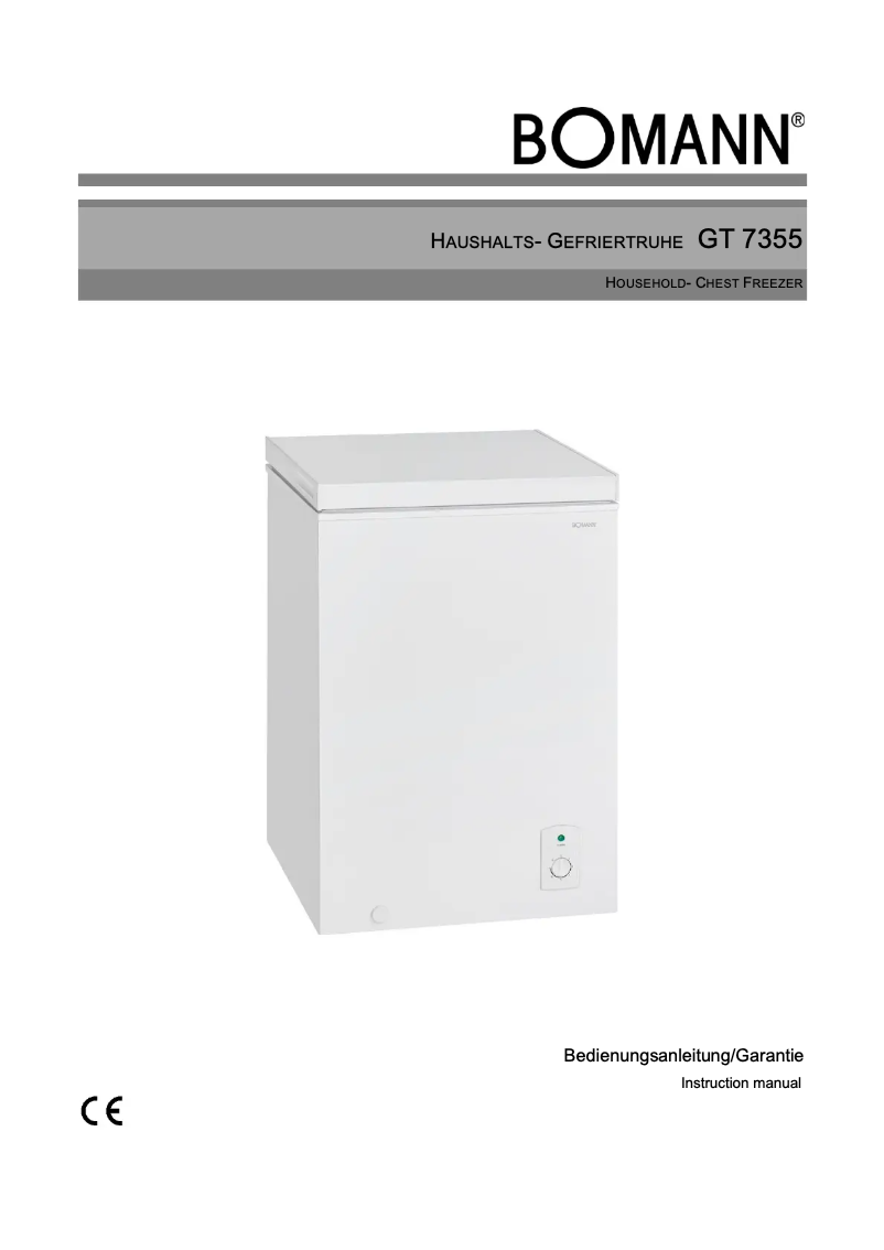 Image de la première page du manuel de l'appareil GT 7355