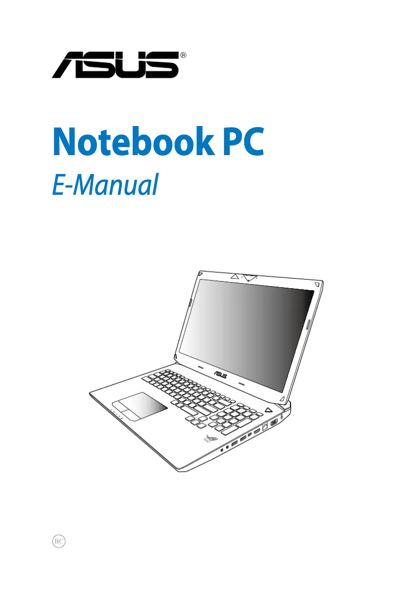 Page 1 de la notice Manuel utilisateur Asus G750JS