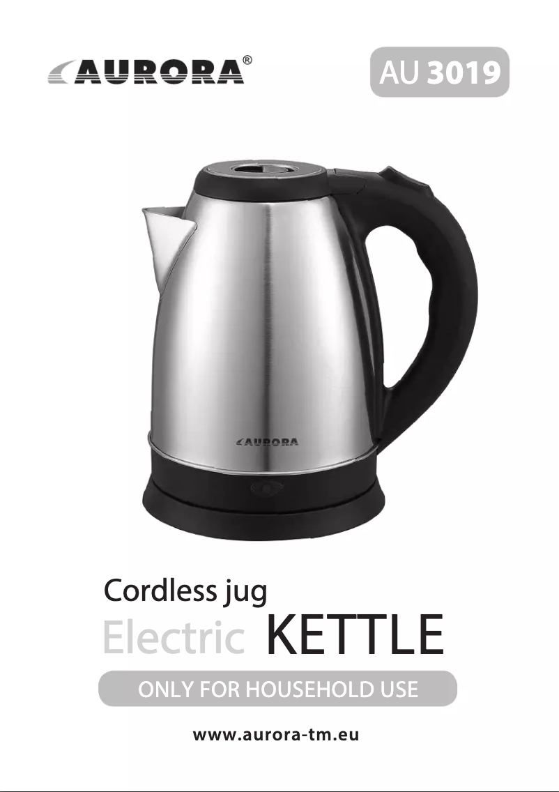 Image de la première page du manuel de l'appareil AU3019