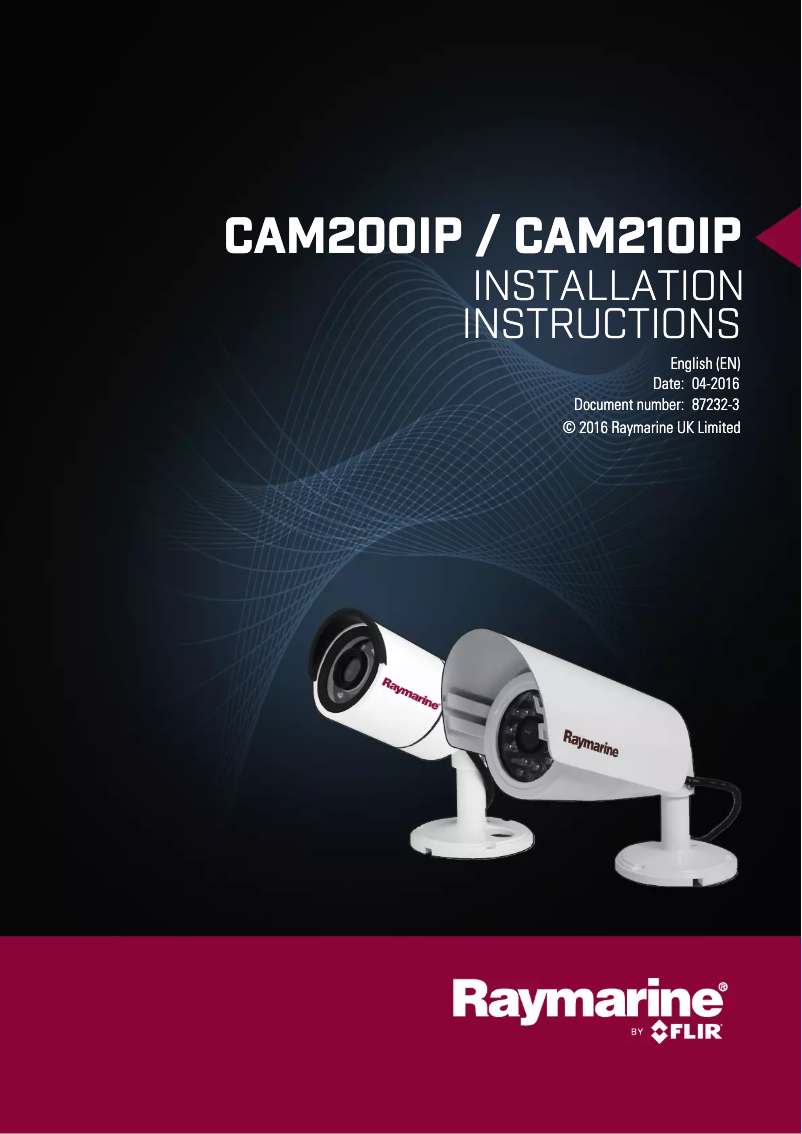 Page n°1 - Manuel utilisateur Raymarine CAM200IP