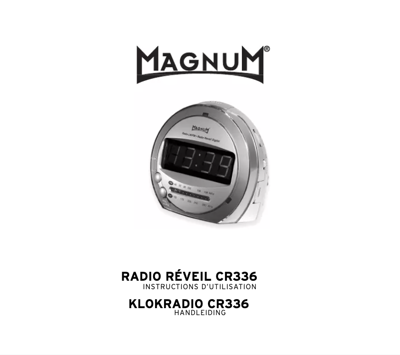 Page 1 de la notice Manuel utilisateur Magnum CR336