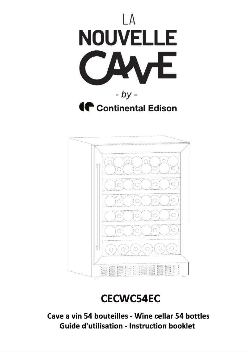 Page 1 de la notice Manuel utilisateur Continental Edison CECWC54EC