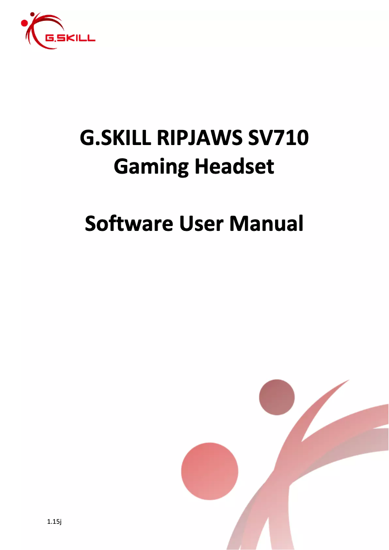 Page 1 de la notice Manuel utilisateur G.Skill RIPJAWS SV710