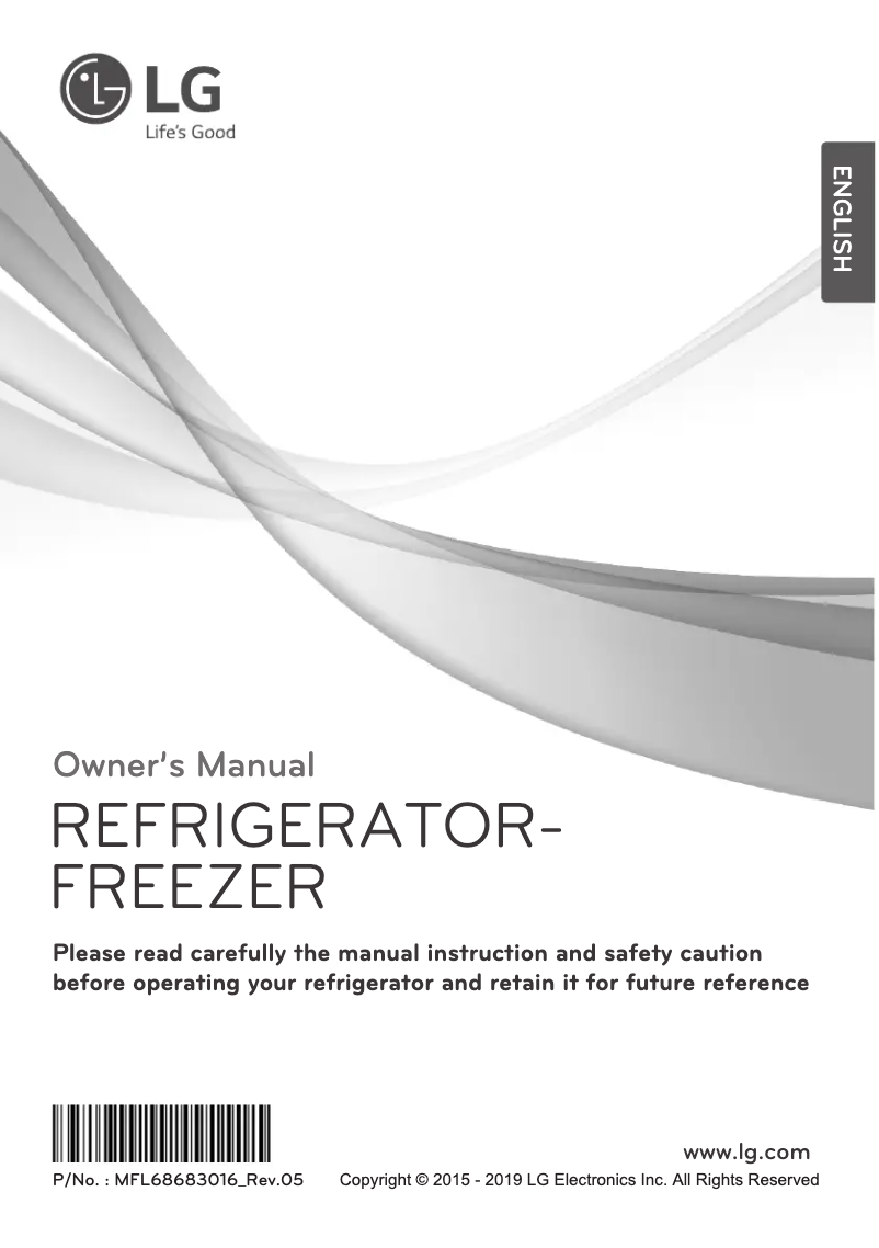 Image de la première page du manuel de l'appareil GR-C272SWCN