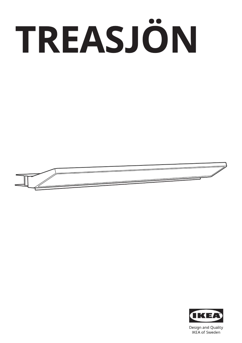 Image de la première page du manuel de l'appareil TREASJÖN 105.766.76