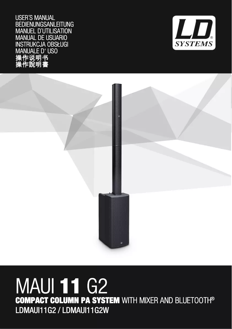 Page n°1 - Manuel utilisateur LD Systems Maui 11 G2