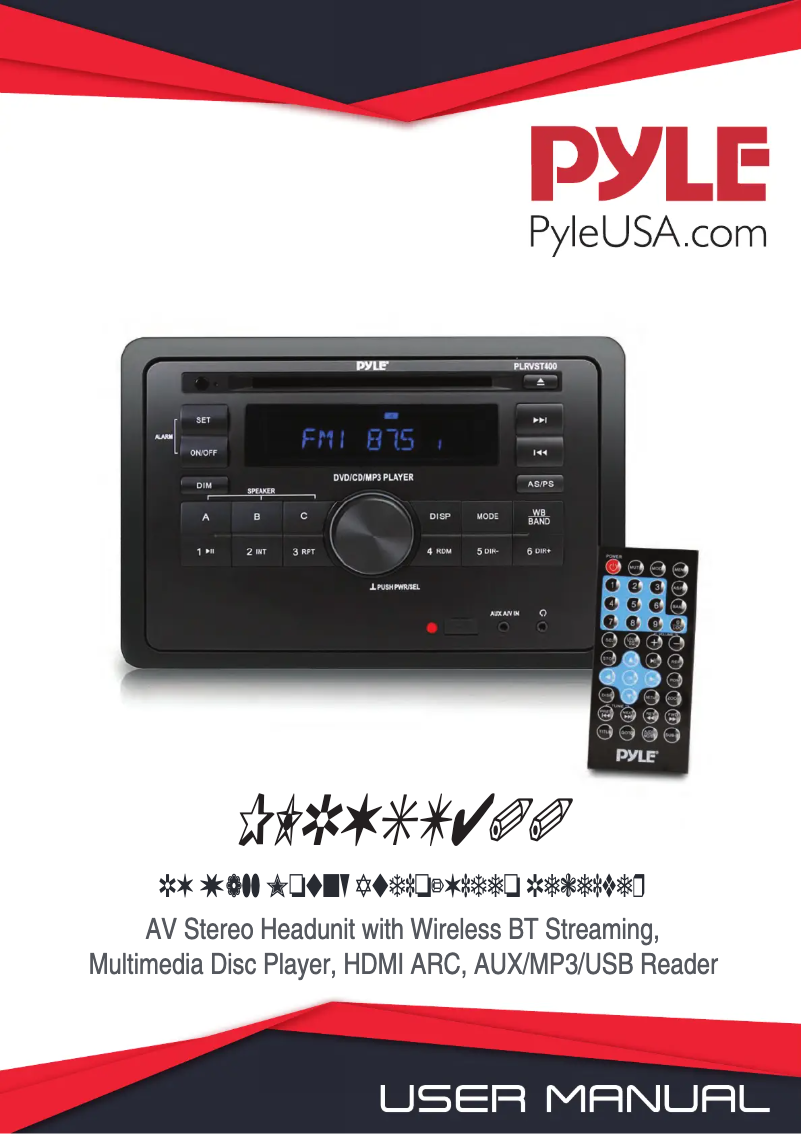 Página 1 del manual Manual de usuario Pyle PLRVST400