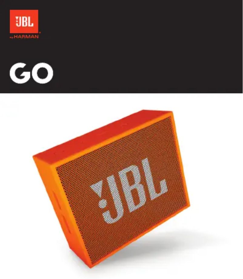 Page n°1 - Manuel utilisateur JBL Go