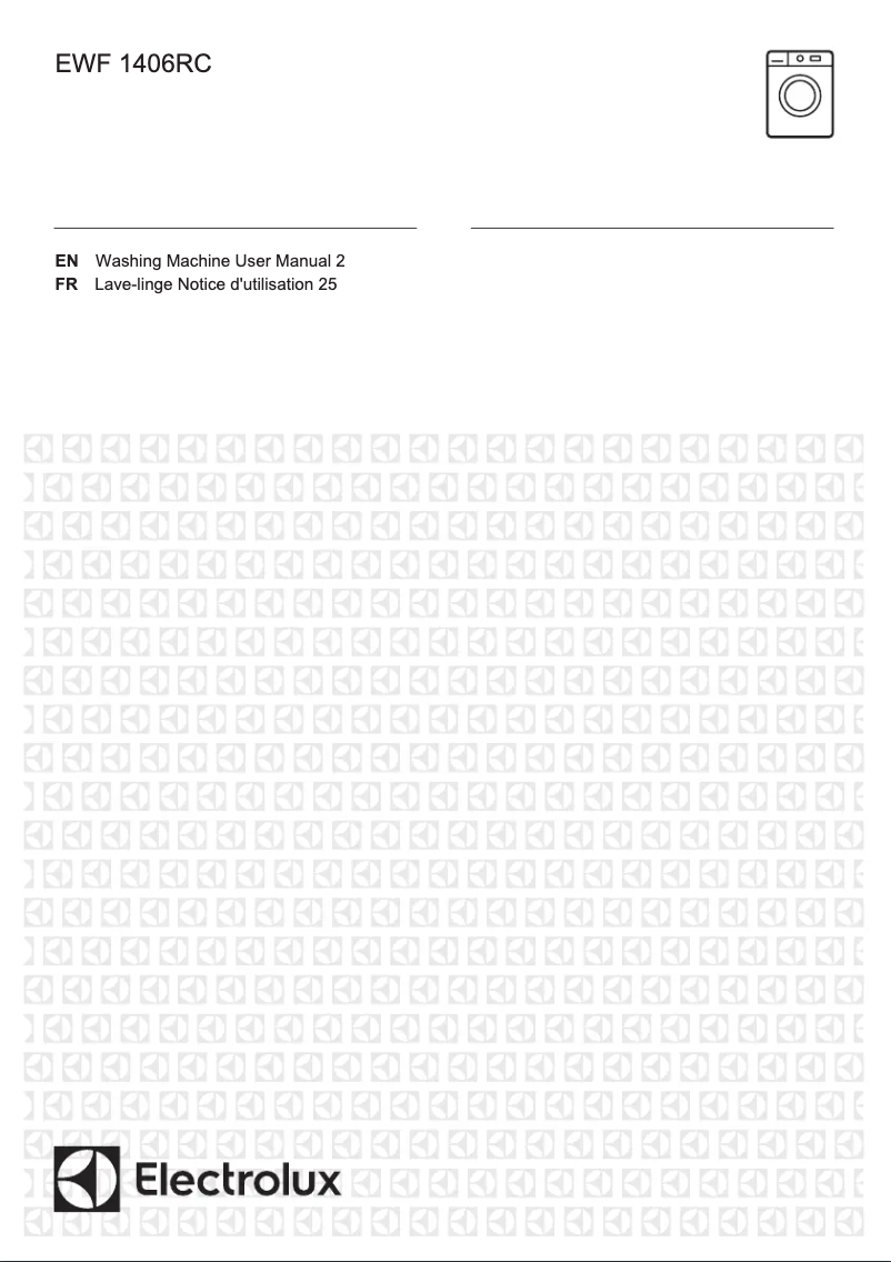 Page 1 de la notice Manuel utilisateur Electrolux EWF1406RC