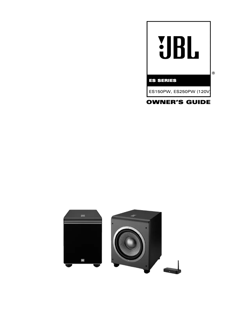 Page 1 de la notice Manuel utilisateur JBL ES250PWBK/230