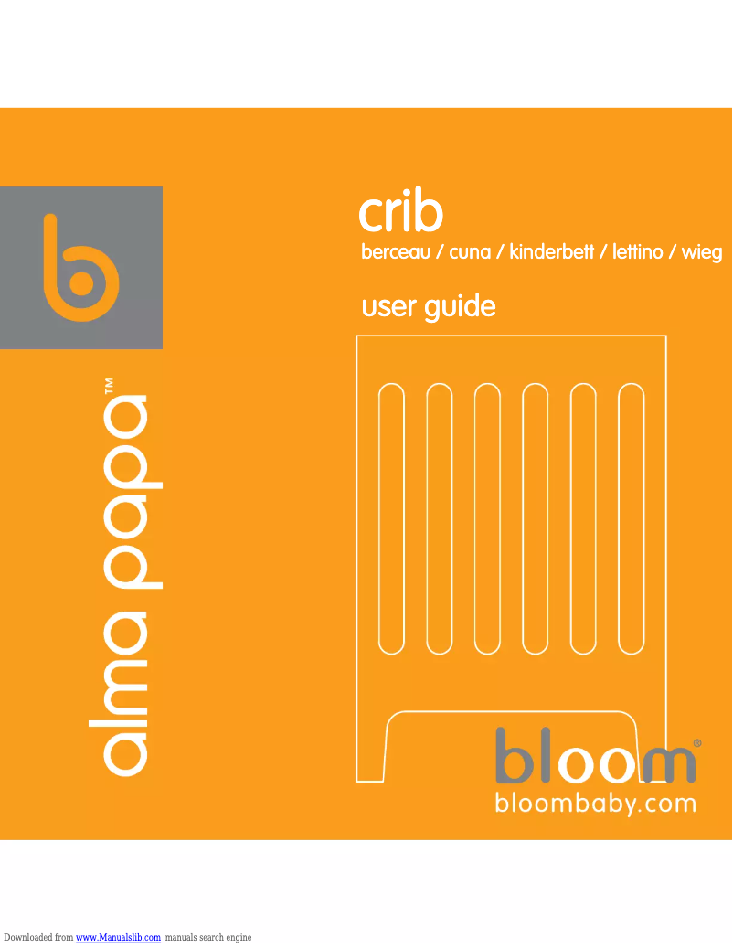 Page 1 de la notice Manuel utilisateur Bloom Alma Papa