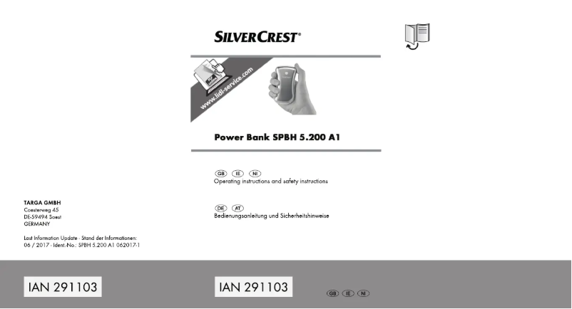 Página 1 del manual Manual de usuario SilverCrest SPBH 5.200 A1