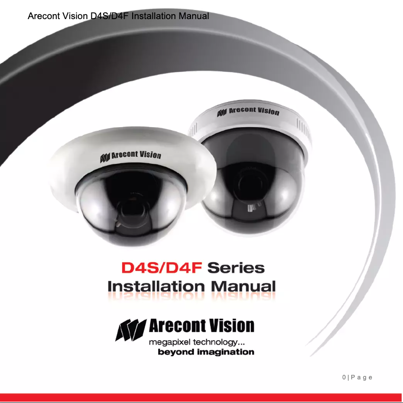 Page n°1 - Manuel utilisateur Arecont Vision MegaVideo D4F-AV2115-3312