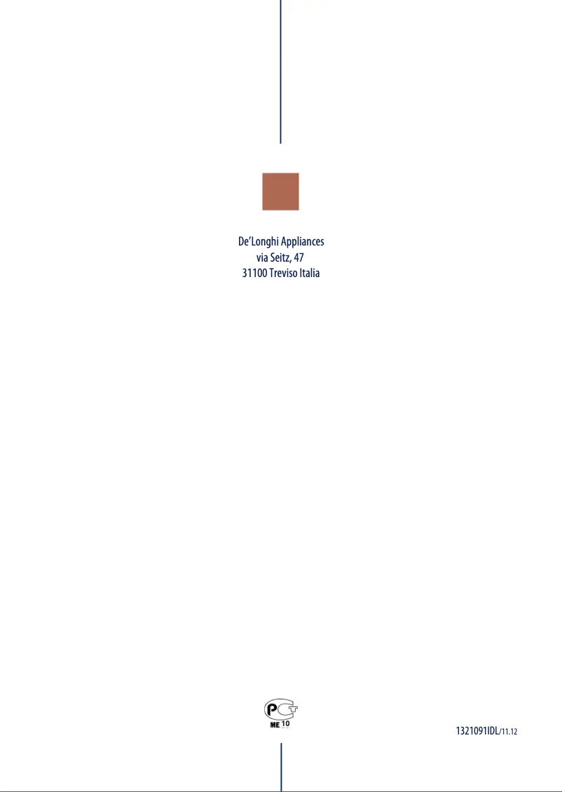 Image de la première page du manuel de l'appareil Brillante ICMJ 210.1