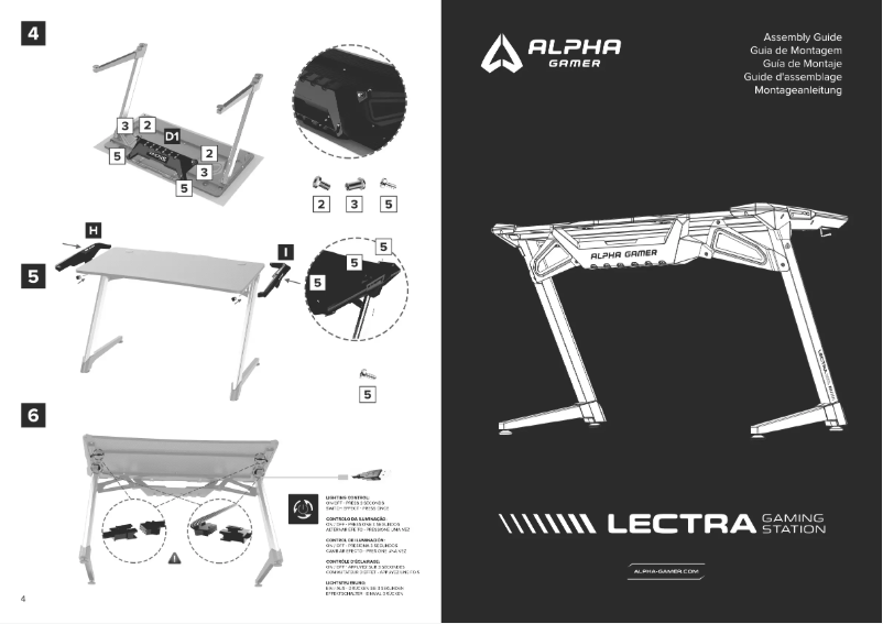 Page 1 de la notice Manuel utilisateur Alpha Gamer Lectra
