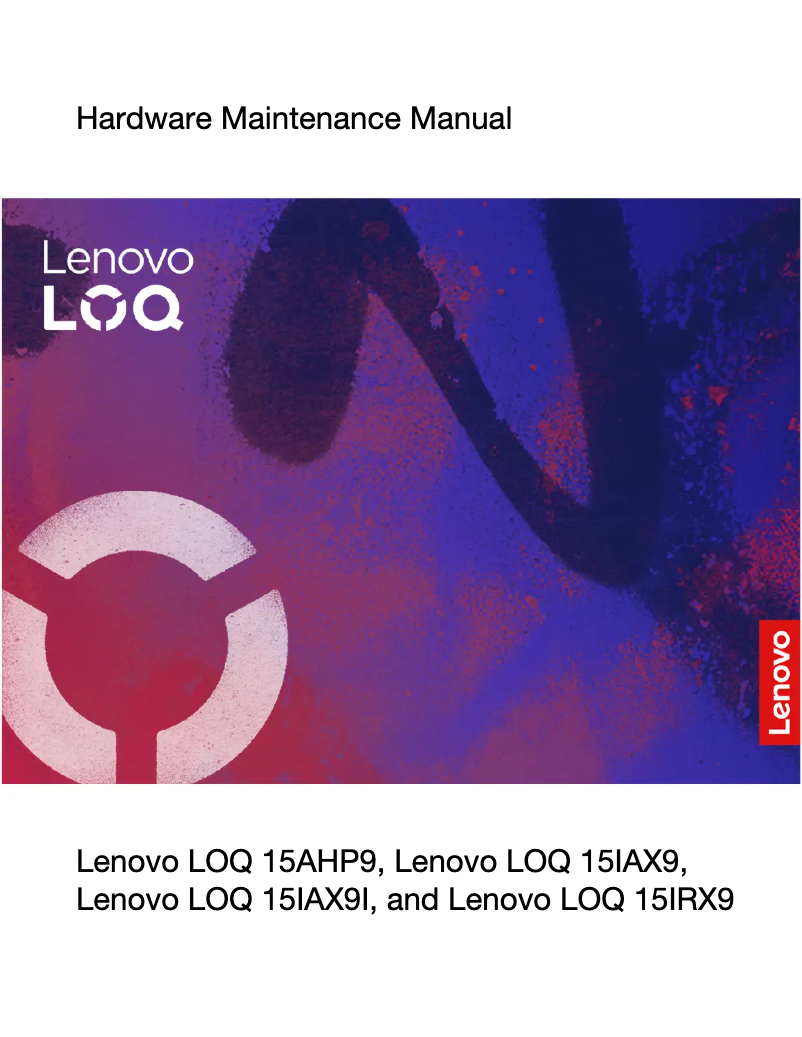 Page 1 de la notice Manuel utilisateur Lenovo LOQ 15IRX9
