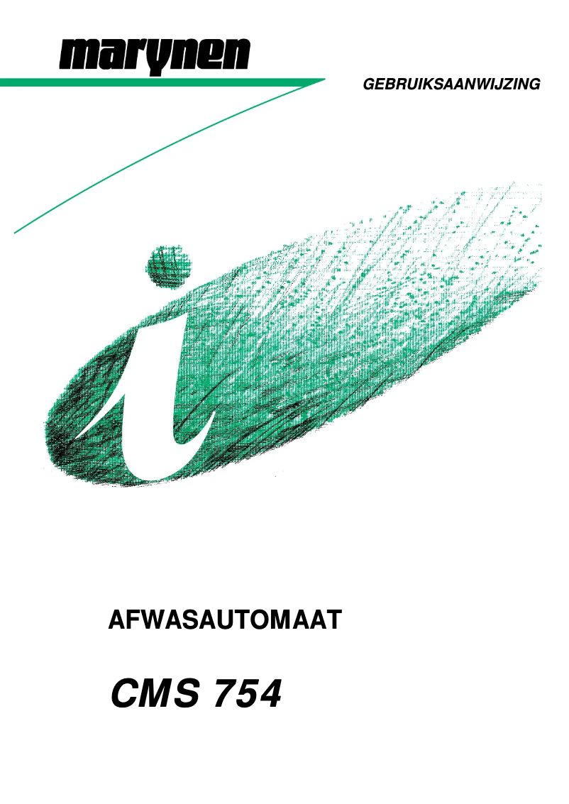 Page 1 de la notice Manuel utilisateur Marynen CMS 754